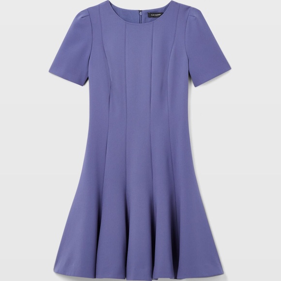 Short Fit & Flare Dress - New With Tags - NEVER WORN - Blue Indigo - Picture 5 of 5